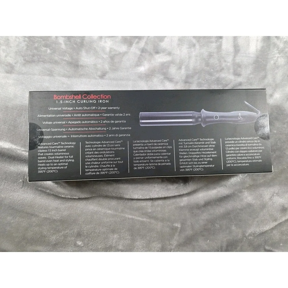 NEW Sultra The Bombshell‎ Clipless Barrel  1.5 in. Curling Iron